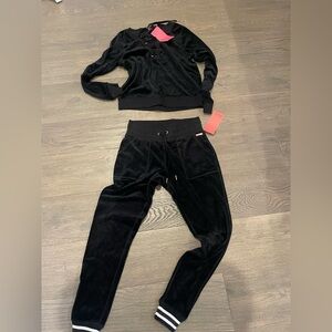 NWT Betsey Johnson Black Lace-Up Top and Pants